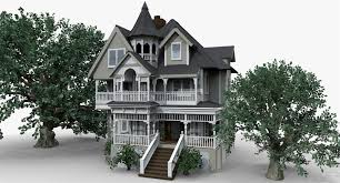 Victorian House House 3d Model Victorian Homes Model Homes