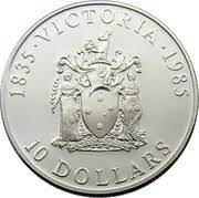 Australian Silver 10 Dollars Victoria 1985 Coin Value Km 85 Coinscatalog Net