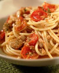 Spaghetti With Tuna And Cherry Tomatoes Recipe Fast Pasta Recipes Low Calorie Pasta Recipes Recipes