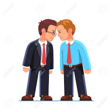 Enemy clipart 2 clipart station. Business Men Enemies Standing Head To Head Arguing Royalty Free Cliparts Vectors And Stock Illustration Image 77357590