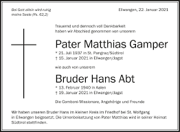 Det ble en uforglemmelig opplevelse! Traueranzeigen Von Matthias Und Hans Schwaebische De Trauerportal