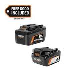 18V 8 0 Ah Max Output EXP Lithium-Ion Battery  2-Pack  AC840080P RIDGID