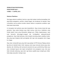 Bagaimana contoh surat pernyataan untuk tidak melakukan praktek kkn 2020 ini? Pernyataan Profesional