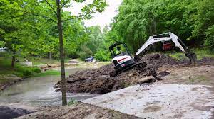 Digging Out A Small Pond W Bobcat E32i Mini Excavator In 4k 4 Youtube