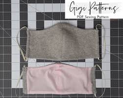 #laprotects we provide free printable pdf patterns for face mask with filter pocket. Diy Fabric Face Mask With Filter Pocket Free Pdf Sewing Pattern Gigipatterns Ltd