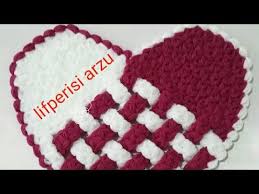 Merhaba Yeni Bir Lif Yapimi Ile Sizlerleyiz Kalp Hasir Lif Modeli Ceyiz Icin Kalp Tasarimi Yapmak Isteyenler Icin Guzel Bir Tig Isleri Orgu Tig Isi Modelleri