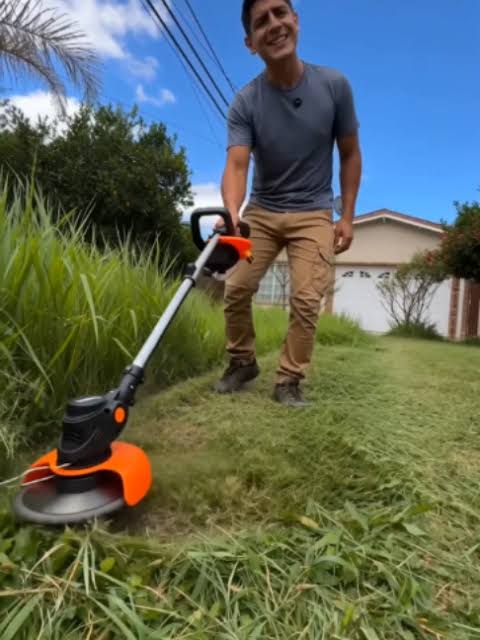 Desbrozadora eléctrica inalámbrica 21V/12V con 2 baterías y barra ajustable  | TikTok