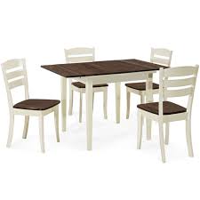 For smaller homes, we have a great selection of dining sets with 4 chairs in many shapes and sizes to fit even the most unique spaces. Square Dining Table Set Extending Wooden Chair 4 Seat Home Kitchen Furniture 5pc For Sale Online Ebay