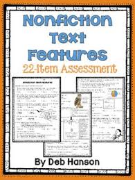 Nonfiction Text Feature Assessment Pdf And Digital Distance Learning Nonfiction Text Features Text Features Nonfiction Texts