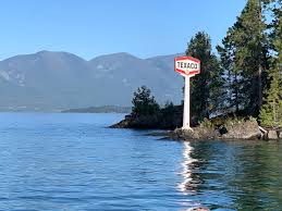 More images for flathead lake montana » Old Texaco Sign On An Island On Flathead Lake Montana
