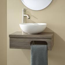 This extra space can be used for storage, or keep things pristine and easy to clean. Small Bathroom Vanities And Sinks For Tiny Spaces Apartment Therapy