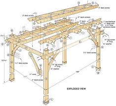 These plans are meant for building a large pergola. Build To Suit Pergola Woodworking Plan Pergola Plans Pergola Pergola Designs