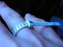 The arrow end is then inserted into the slit and. Printable Ring Size Chart Lovetoknow