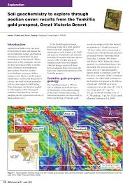 PDF) Soil geochemistry to explore through aeolian cover: results from the  Tunkillia gold prospect, Great Victoria Desert