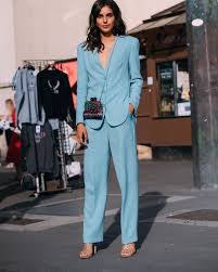 Sky Blue Suit Style Suits For Women Light Blue Suit