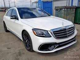Bidfax.info is tracked by us since february, 2019. Mercedes Benz S 63 Amg 4matic 2018 White 4 0l 8 Vin Wddug8jb4ja344539 Free Car History