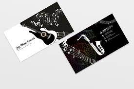 Use them to print custom business cards for your arts and entertainment business: Musical Band Business Card By Designhub Thehungryjpeg Com