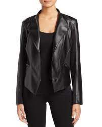 T Tahari Oriana Faux Leather Jacket Women Bloomingdale S Faux Leather Jackets Leather Jacket Faux Leather Jacket Women