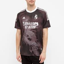 The official instagram of #yohjiyamamoto theshopyohjiyamamoto.com. Adidas Real Madrid X Human Race Football Club Jersey Black White End