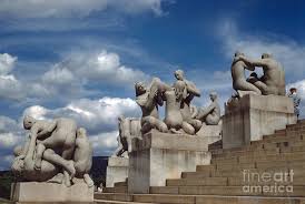 Monuments & statues in oslo. Sculptures And Statues And Steps At Vigeland Sculpture Park Oslo Photograph By Wernher Krutein