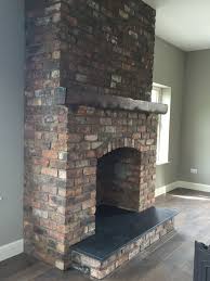 See more ideas about white brick, fireplace makeover, brick fireplace. Reclaimed Brick Feature Fireplace With Kilkenny Limestone Hearth Reclaimed Belfast Bricks From Period Homes Brick Fireplace Exposed Brick Fireplaces Fireplace