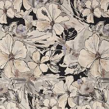Black And White Floral Fabric The K1987 Premium Quality Upholstery Fabric By Kovi Fabrics Features Contemporary Floral Foliage Patter Floral Prints Art Upholstery Fabric Floral Upholstery