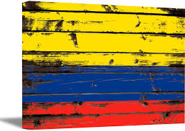 Meaning of the flag there are several different interpretations of the colombian flag. Awkward Styles Colombia Flag Wall Art Colombia Canvas Wall Decor Patriotic Wall Decor For Living Room Office Restauran Colombian Flag Canvas Colombia Wall Decor Walmart Com Walmart Com