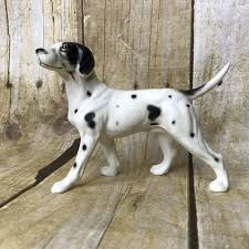 Black And White Pointer Dog Hunting Pointer Breed White With Black Spots Pointer Dog Dog Figurines Pointer Puppies