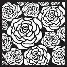 Free Full Bloom Rose Svg File Scrapbook Overlay Flower Stencil Patterns Svg