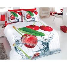 Bestclass Cift Kisilik 3d Ranforce Nevresim Takimi Kiraz Nevresim Takimi Nevresim Yatak