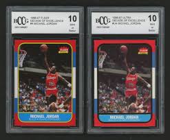 Psa is the largest and most trusted card grading service in the world. Lot Of 2 Bccg Graded 10 Michael Jordan Basketball Cards With 1996 97 Fleer Decade Of Excellence 4