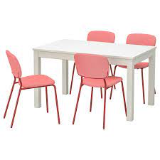 laneberg karljan table and 4 chairs white red red ikea chair table ikea