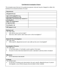 Hr Investigation Report Template 6 Templates Example Templates Example Report Template Templates Human Resources