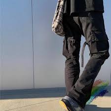 Pizza with kylie jenner, love from the mayor. 2020fw Vujade Travisscott Pants 1 1 High Quality Metal Vujade Pencil Pants Black Trousers Inside Tag Mega Sale 2dad8 Cicig