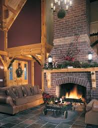 5 Great Fireplace And Hearth Designs Timber Home Living Red Brick Fireplaces Brick Fireplace Timber House