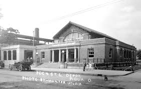 Built 1914 Penn Station At 110 N Wayne Was The Largest Passenger Depot In The Area It Closed In 1960 And Was Demolished In 1969 Piqua Piqua Ohio Ohio