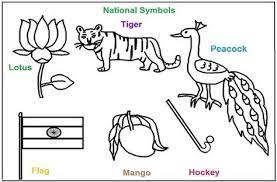 Color by number and color by nation with these pages of national flags and other symbols. National Symbols Of India Coloring Printable Pages National Symbols India For Kids Independence Day Activities