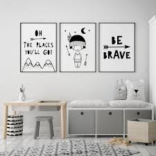 Modern farmhouse girls bedroom decor ideas. Nursery Print Modern Kids Room Wall Art A4 Print 8x10 Print Boys And Girls Bedroom Wall Art Prints Black White Giclee Art Collectibles Hedoarchitects Pl