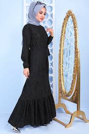 Pazarium Simli Tesettur Elbise Modelleri Moda Tesettur Giyim Elbise Modelleri Moda Stilleri Elbise