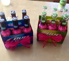 21st Birthday Beer Bottles Made By My Best Friend Holy Adorable All You Need Is Modge Podge Glitter And Of Cour 21st Bday Ideas Beer Birthday 21st Birthday
