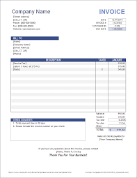 Blank, commercial, printable and more. Free Invoice Template For Excel