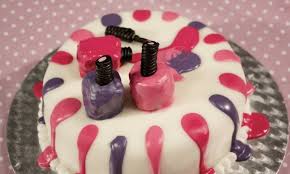 Nail Art Cake Gateau Vernis A Ongles En Video Recette Gateau Colle Alimentaire Couleurs De Glacage