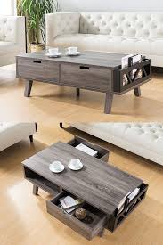 151344ct Coffee Table Smart Home Furniture Distressed Grey Living Room Drawers Coffee Table Features An Al Living Room Drawers Coffee Table Living Room Table