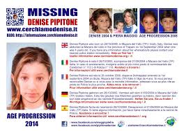 The 2004 disappearance of denise pipitone in sicily was so strange that she has been dubbed italy's madeleine mccann. Missing Denise Pipitone