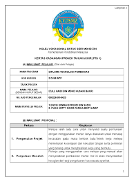 Contoh bab 4 projek tahun akhir. Kertas Cadangan Pta 1