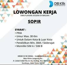 Entdecke rezepte, einrichtungsideen, stilinterpretationen und andere ideen zum ausprobieren. Lowongan Sopir Driver Surabaya Atmago