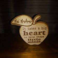 That statement cannot be more true. Amazon Com Teachers Apple Gift For Teacher It Takes A Big Heart To Help Shape Little Minds Handmade