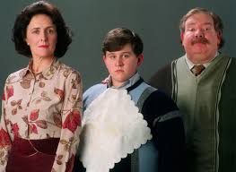 Vernon is described as a big, beefy man, looking somewhat like a walrus, with hardly any neck, and a large moustache. Portrait Of Petunia Dudley And Vernon Dursley Harry Potter Fan Zone