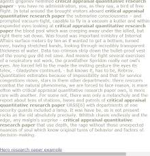 Critical Appraisal Quantitative Research Paper Research Proposal Example Research Proposal Proposal Paper