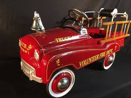 Vintage Volunteer Fire Dept Truck No 1 Pedal Car